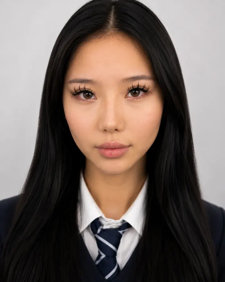 Hermosa Haus client wearing a spiked anime lash extension set